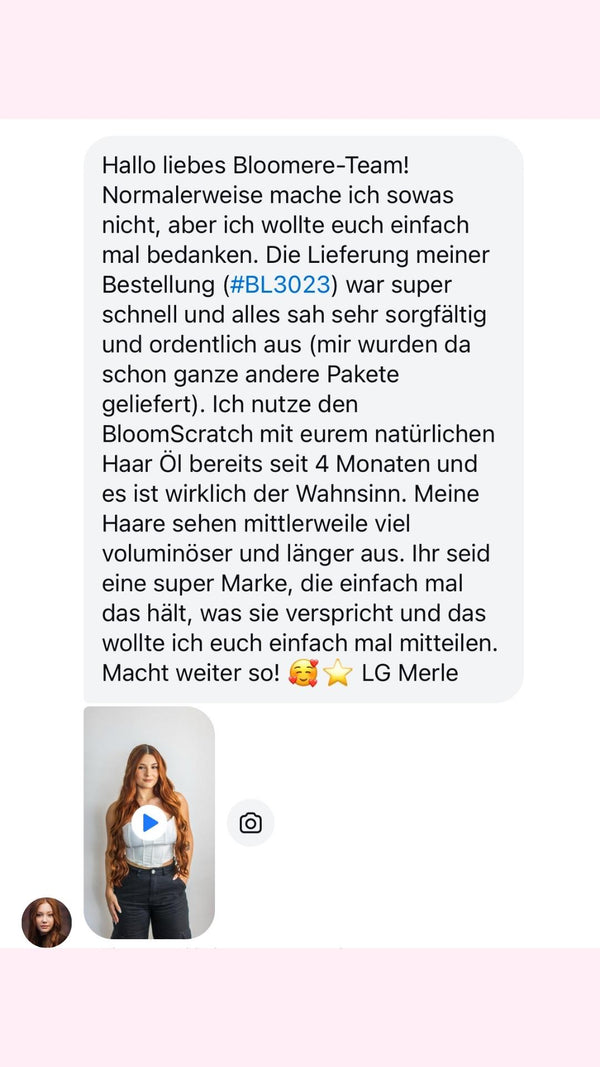 Danke für euren Support! #bloomyourhair